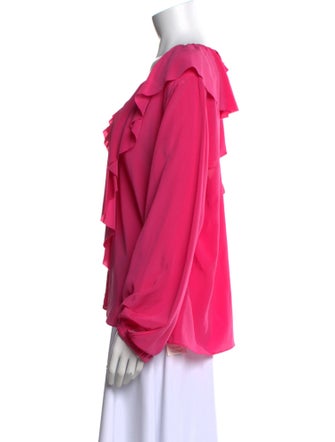 Stand Alone Silk V-Neck Blouse