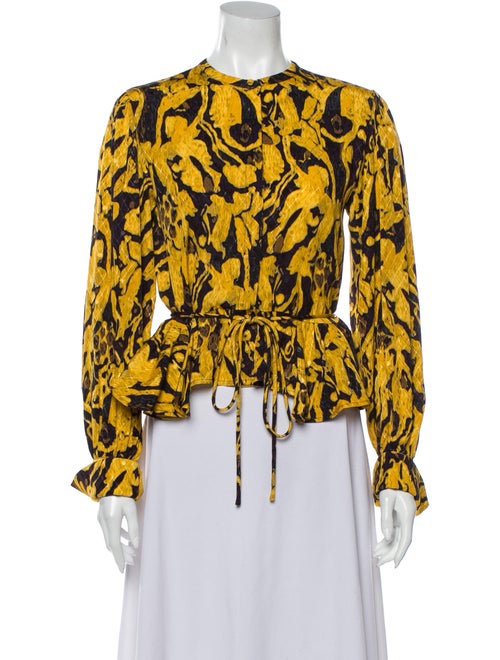 Stine Goya 2020 Printed Blouse Yellow