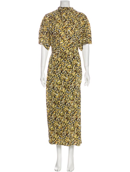 Stine Goya Silk Long Dress Yellow