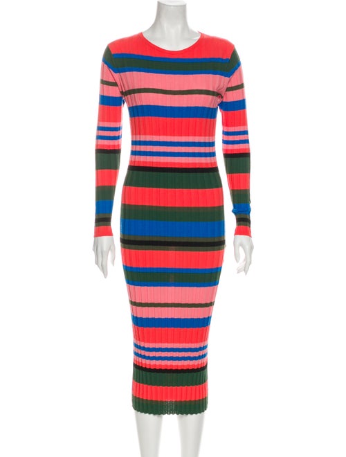 Stine Goya Striped Long Dress Black