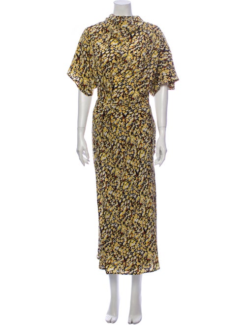 Stine Goya Silk Long Dress Yellow