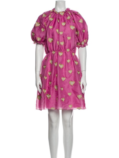 Stine Goya Silk Mini Dress Gold