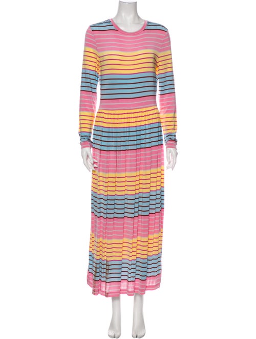 Stine Goya Striped Long Dress Pink