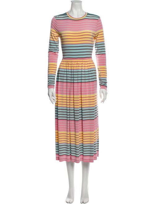 Stine Goya Striped Long Dress Pink
