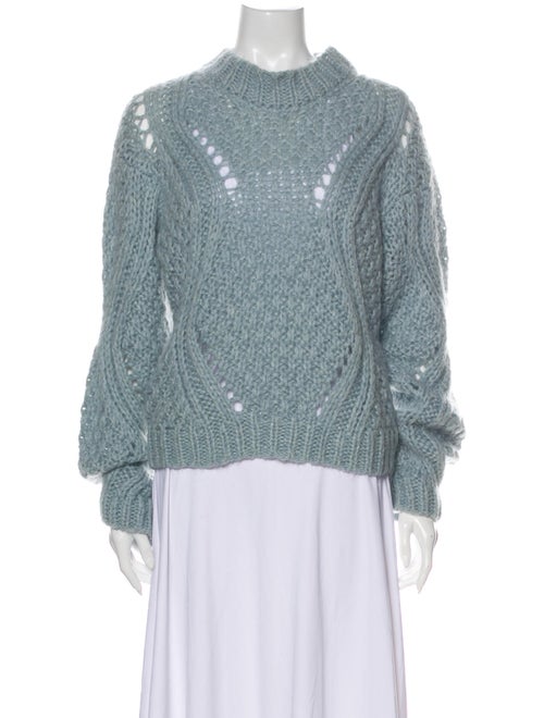Stine Goya Mock Neck Sweater Blue