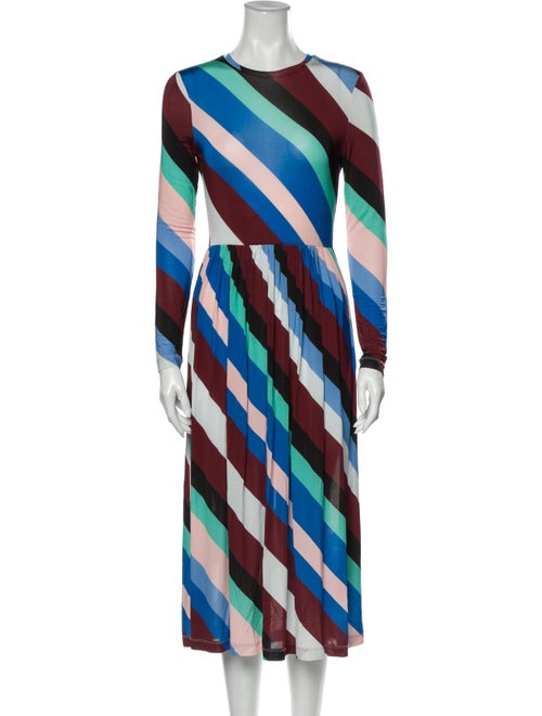 Stine Goya Striped Midi Length Dress