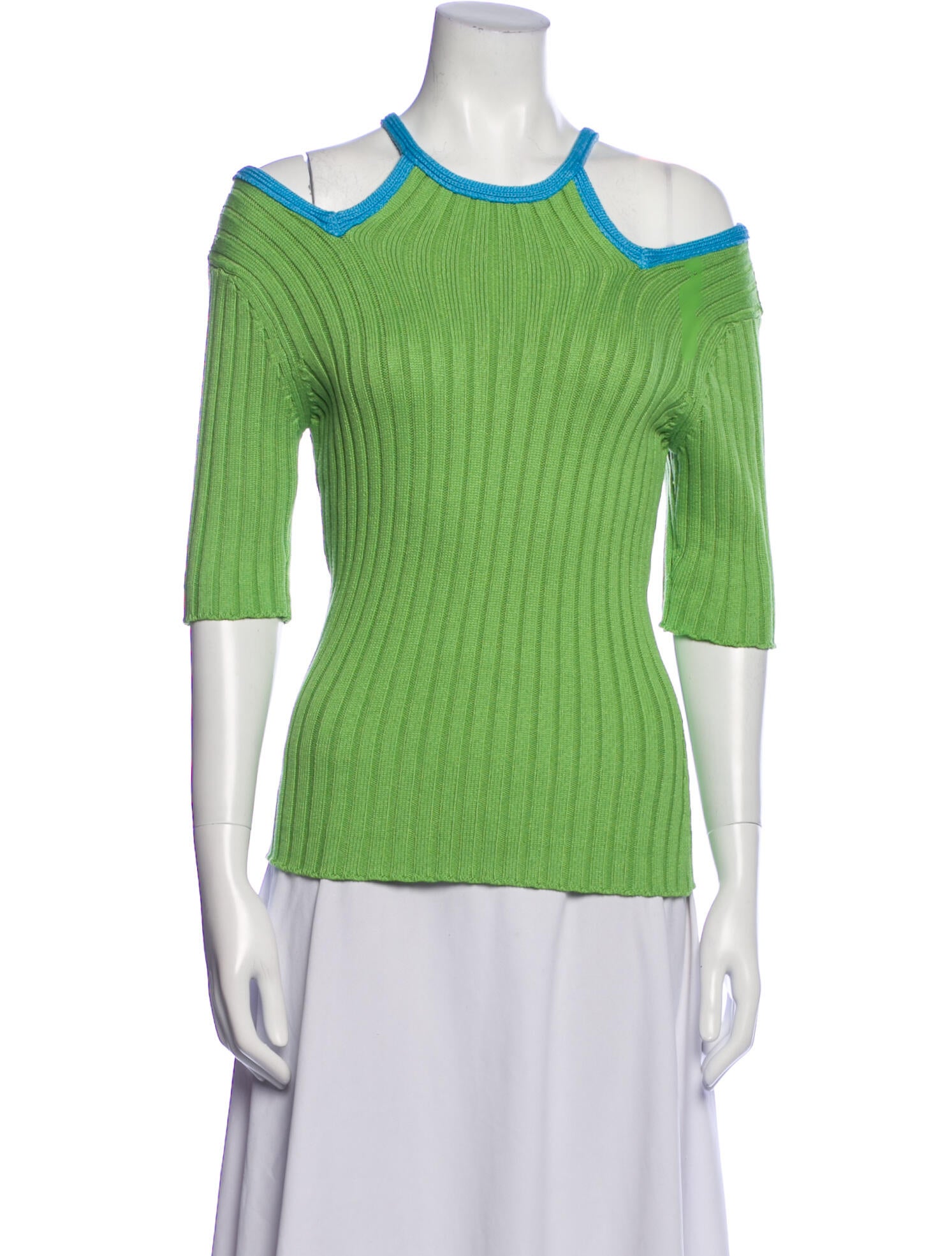 Stine Goya Scoop Neck Three-Quarter Sleeve Top