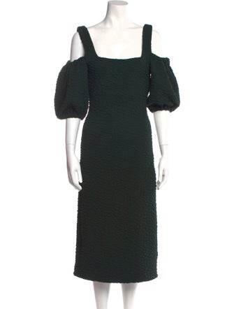 Stine Goya Square Neckline Midi Length Dress