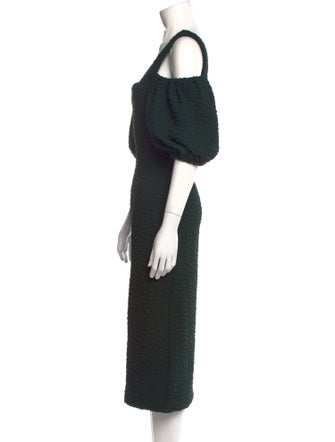 Stine Goya Square Neckline Midi Length Dress