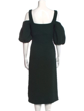 Stine Goya Square Neckline Midi Length Dress