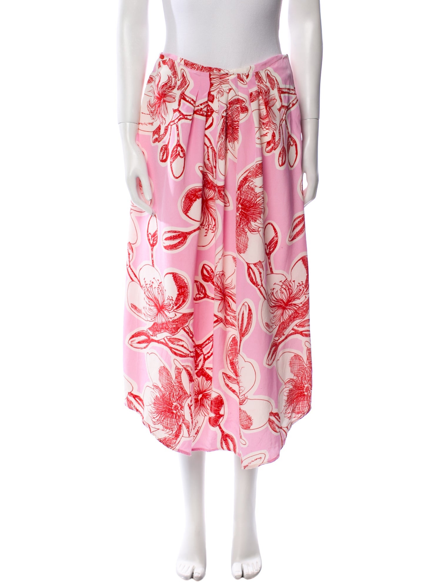 Stine Goya Silk Midi Length Skirt