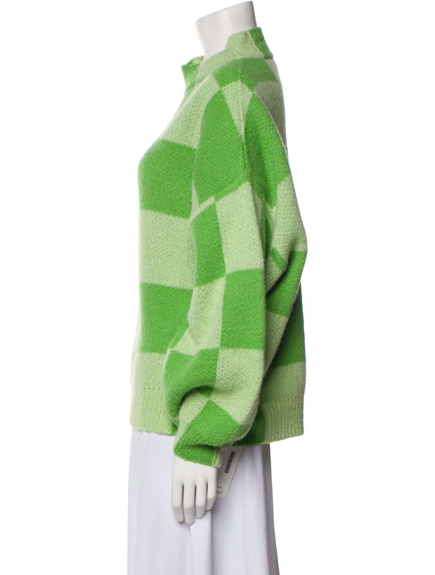 Stine Goya Plaid Print Turtleneck Sweater