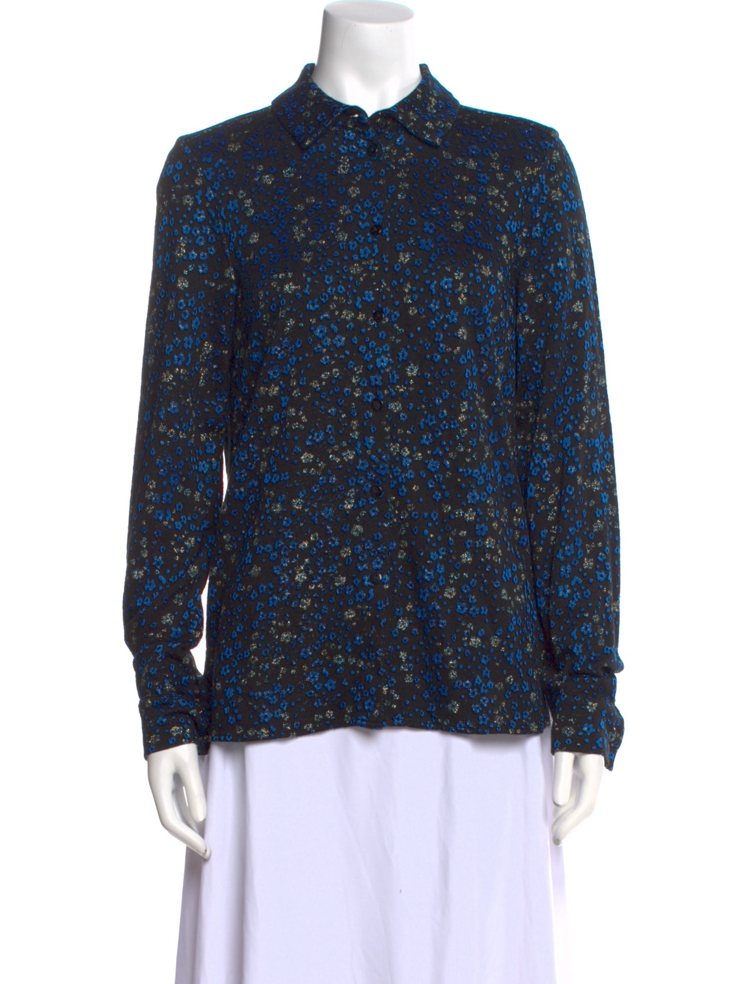 Stine Goya Printed Mock Neck Sweater