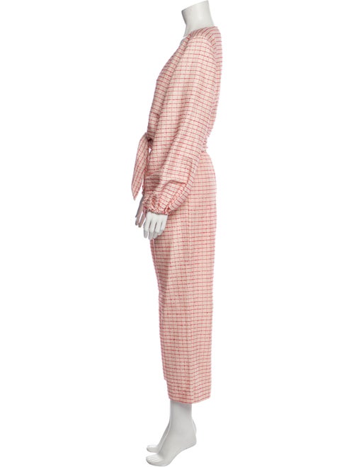 Stine Goya Plaid Print Pant Set
