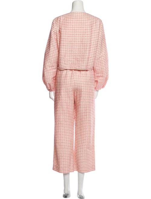 Stine Goya Plaid Print Pant Set