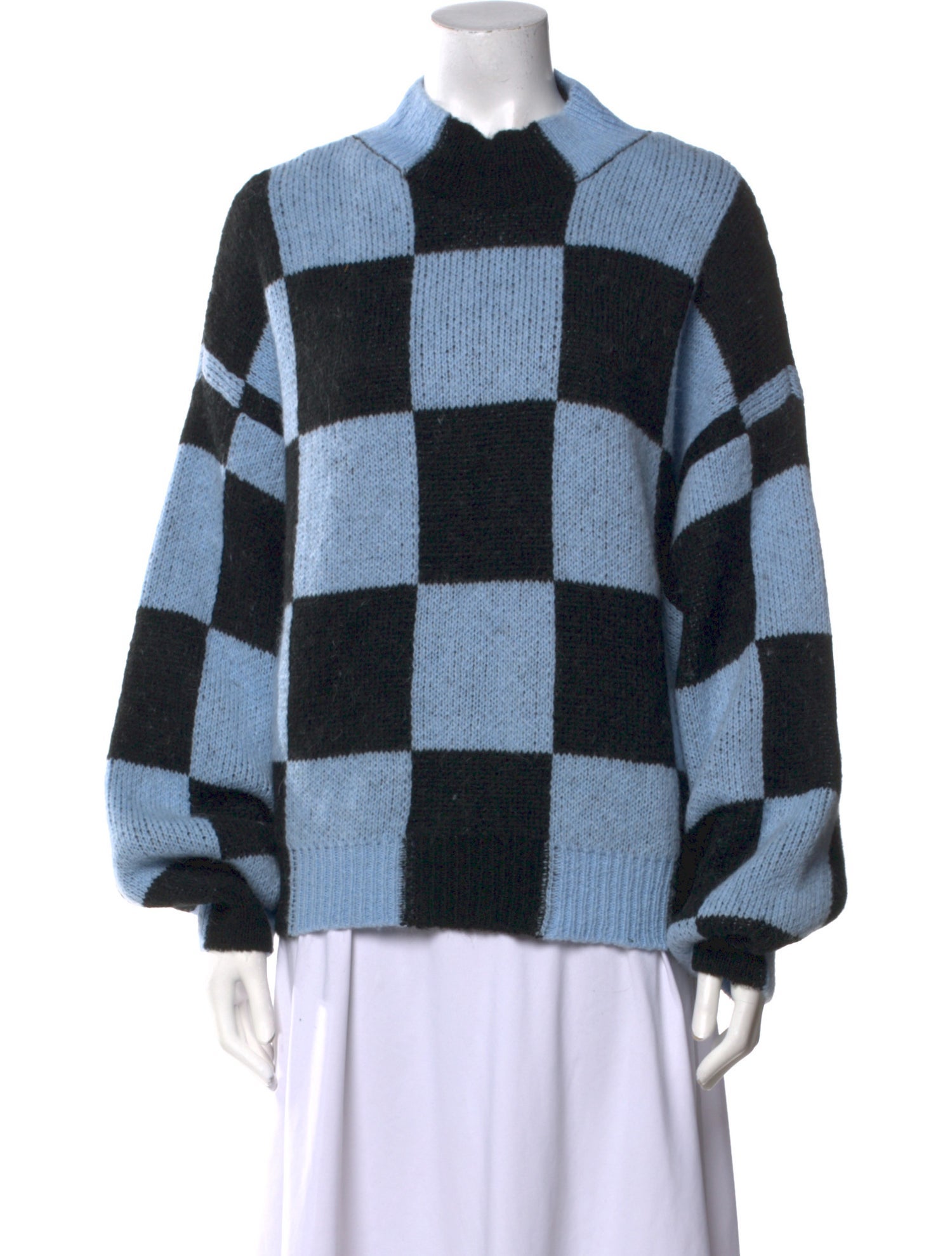 Stine Goya Printed Mock Neck Sweater