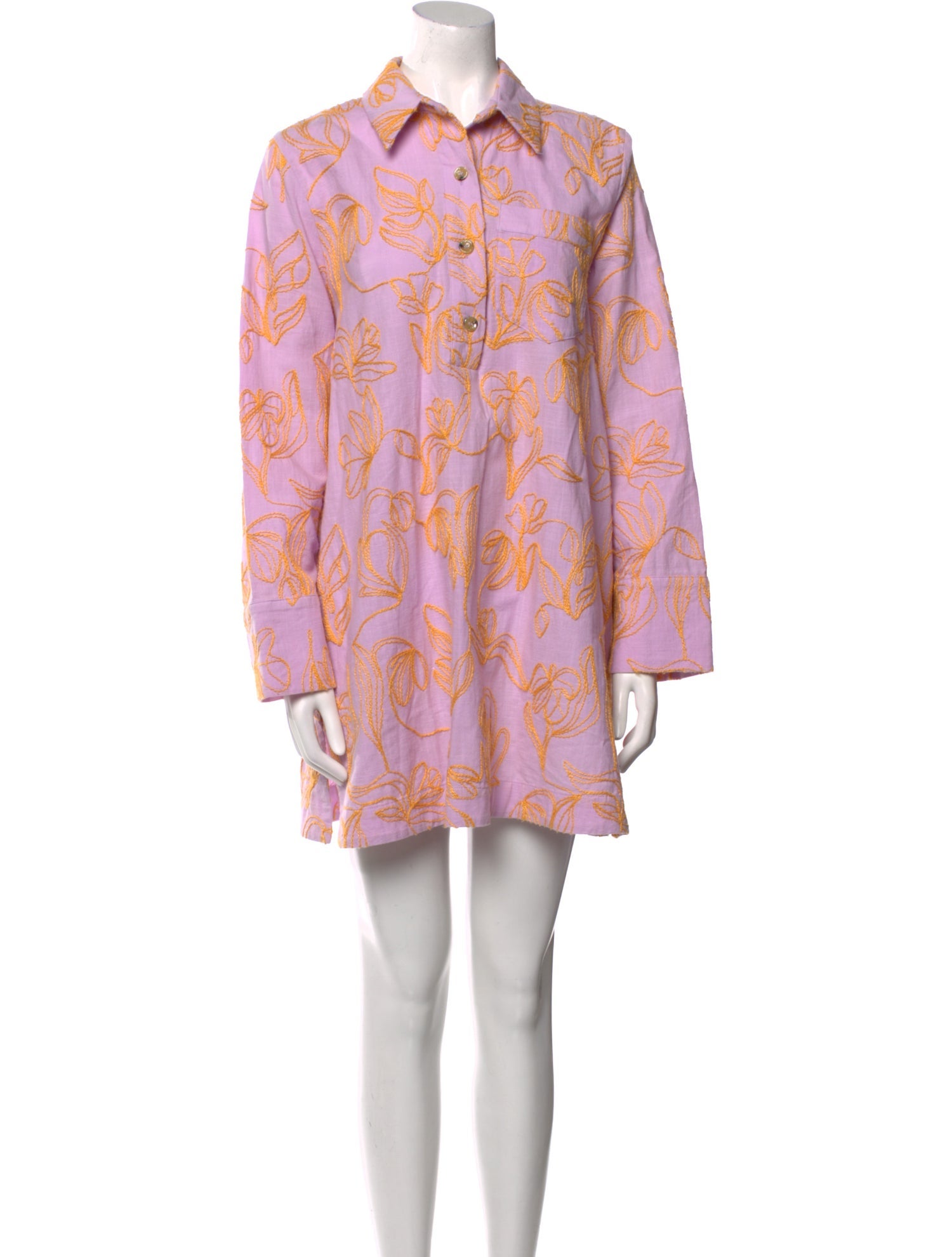 Stine Goya Floral Print Mini Dress