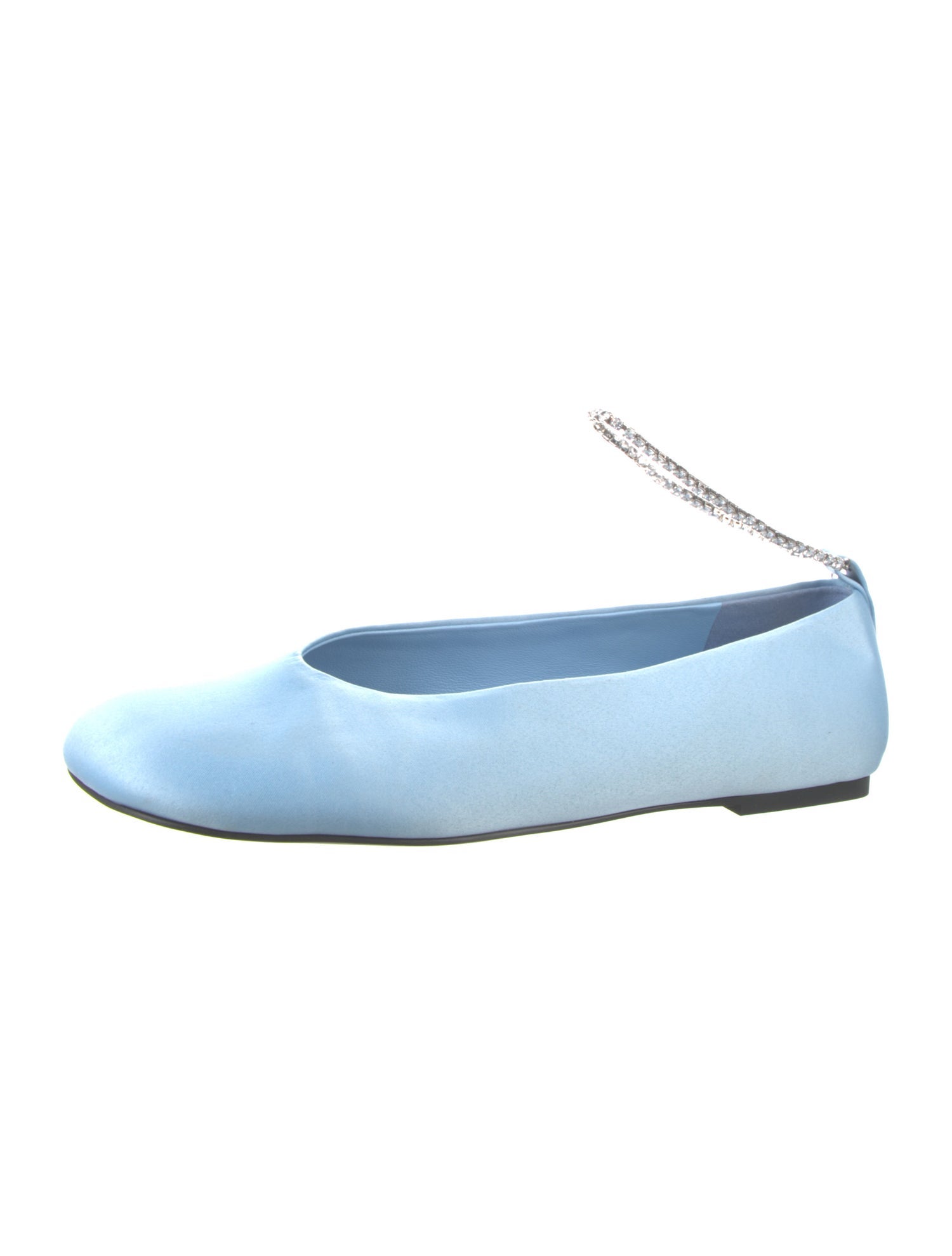 Stine Goya Satin Crystal Embellishments Ballet Flats