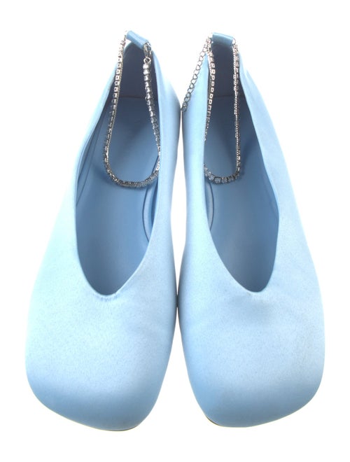 Stine Goya Satin Crystal Embellishments Ballet Flats
