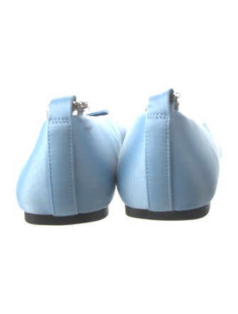 Stine Goya Satin Crystal Embellishments Ballet Flats