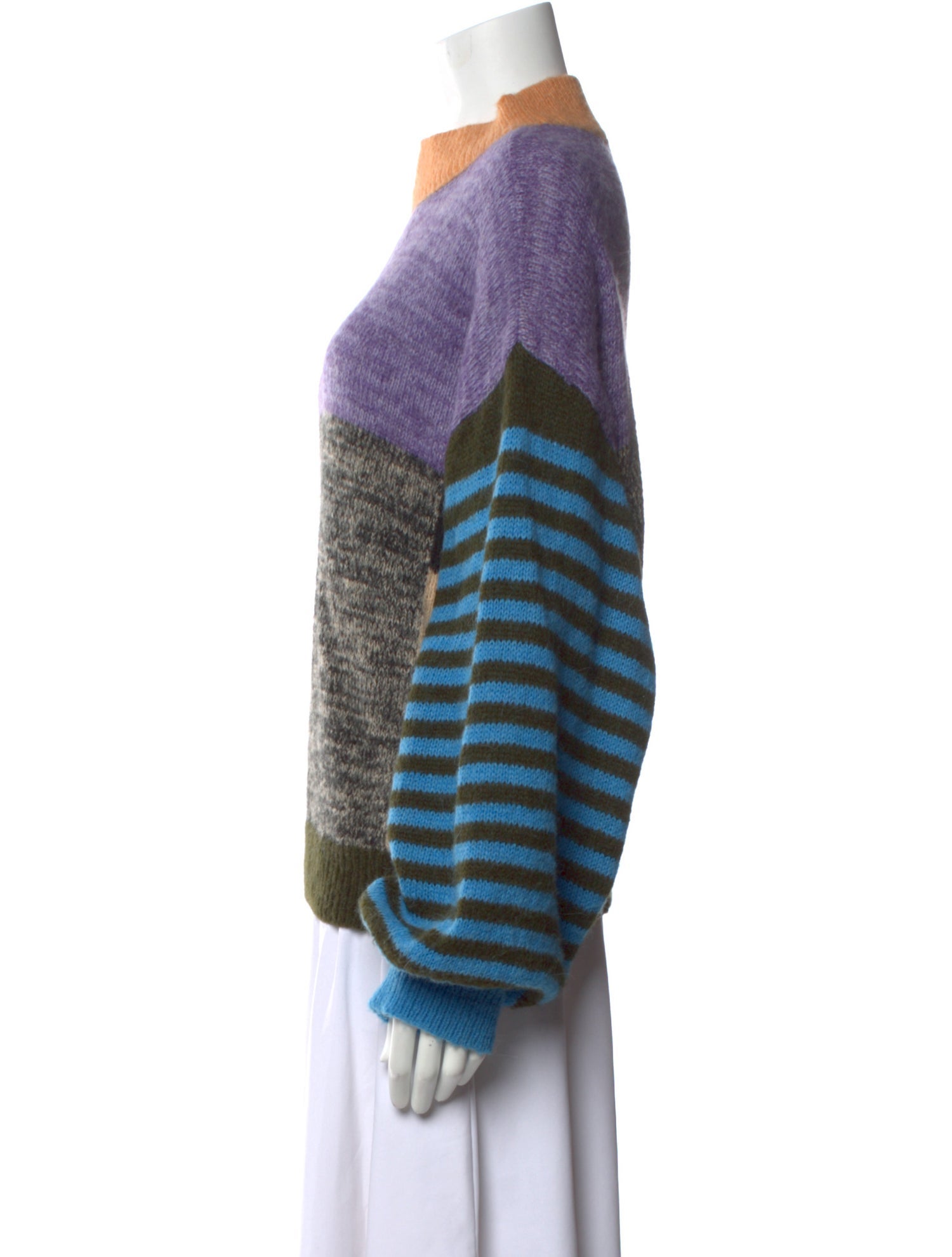 Stine Goya Striped Mock Neck Sweater