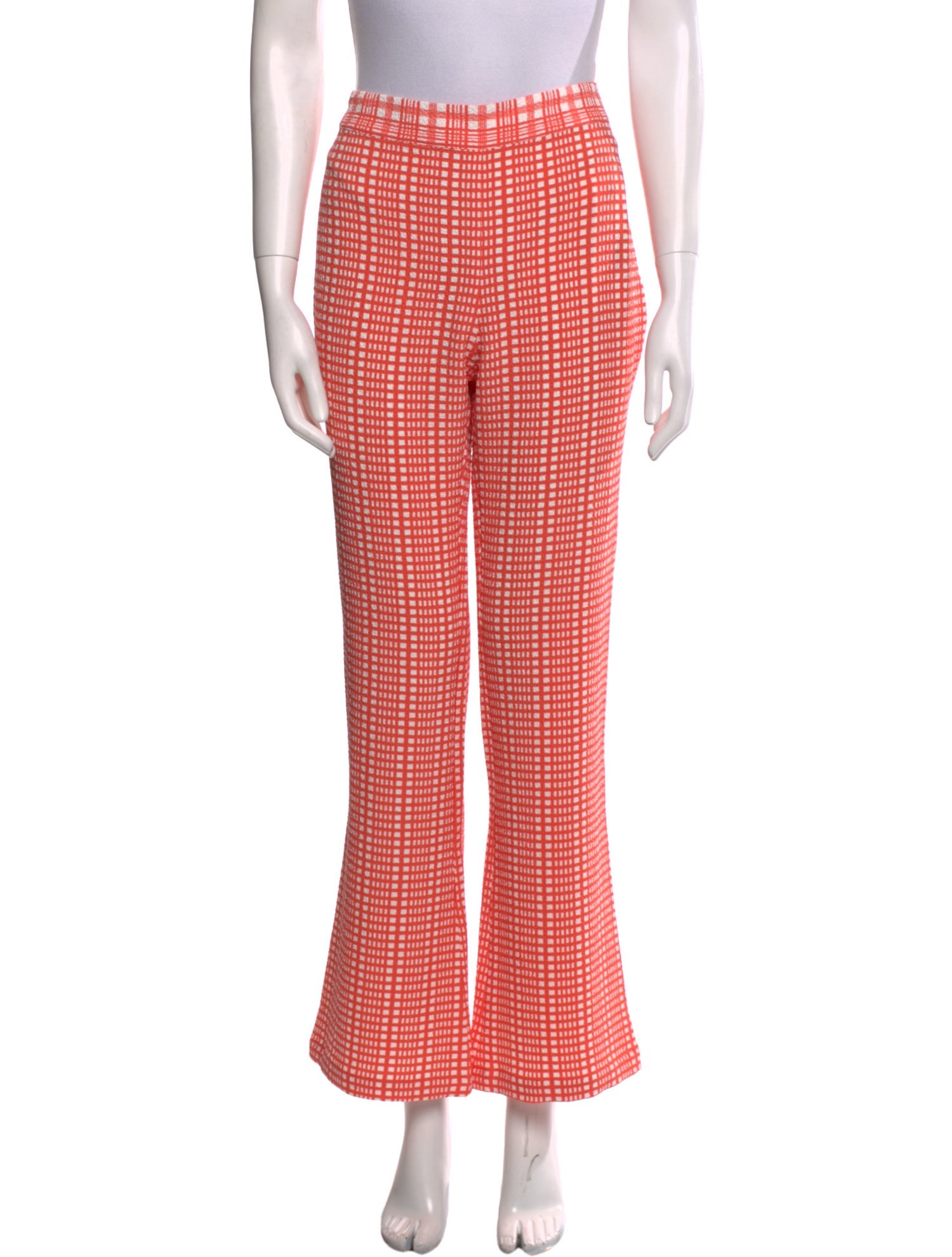 Stine Goya Plaid Print Wide Leg Pants