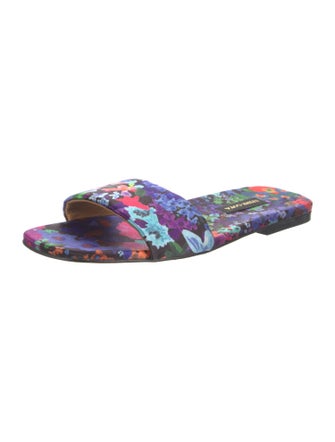 Stine Goya Floral Print Slides