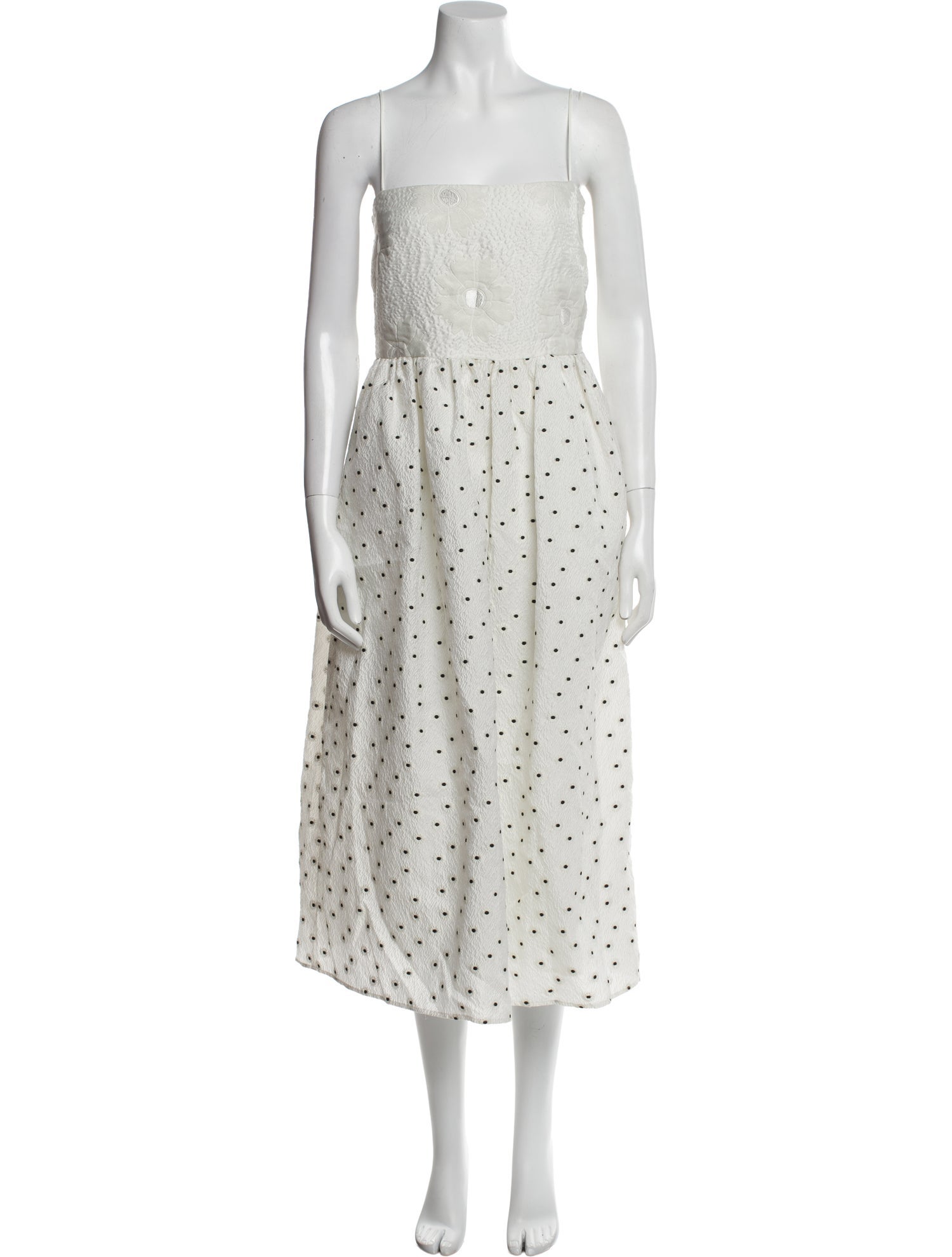 Stine Goya Polka Dot Print Knee-Length Dress