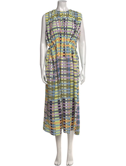 Stine Goya Plaid Print Long Dress