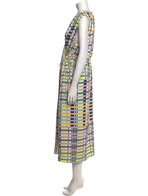 Stine Goya Plaid Print Long Dress