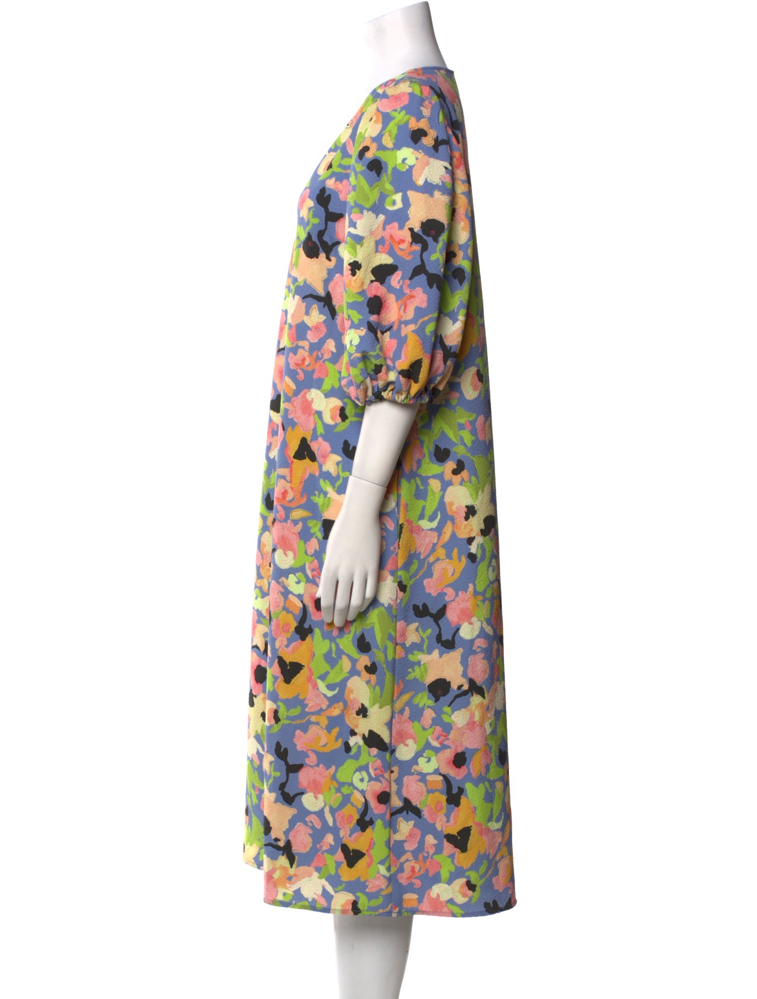 Stine Goya Floral Print Midi Length Dress