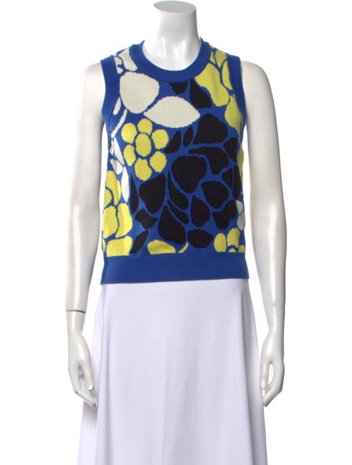 Stine Goya Floral Print Crew Neck Sweater