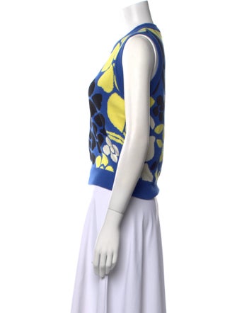 Stine Goya Floral Print Crew Neck Sweater