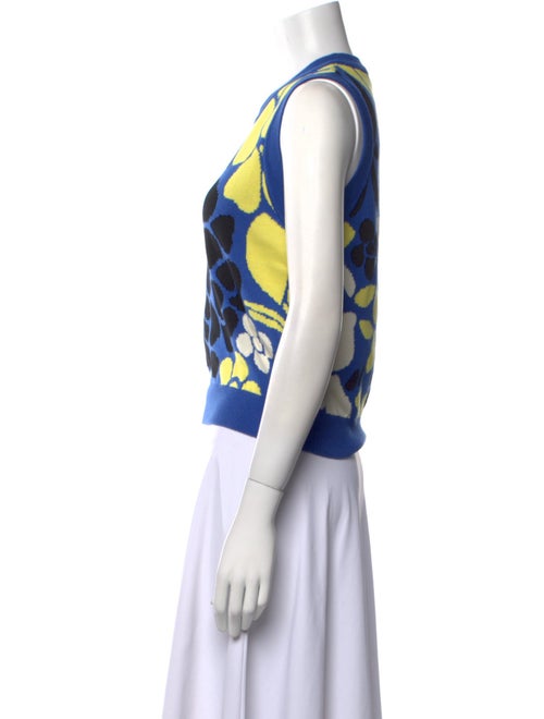 Stine Goya Floral Print Crew Neck Sweater