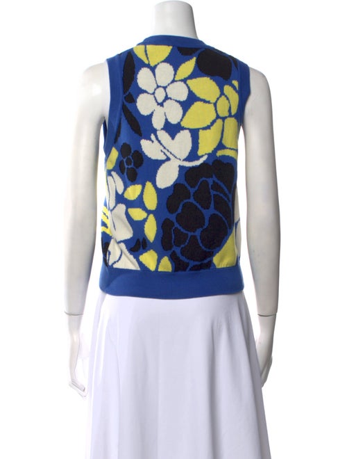 Stine Goya Floral Print Crew Neck Sweater