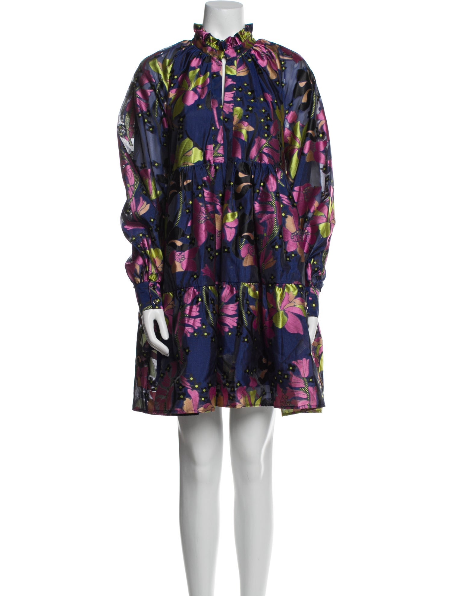 Stine Goya Floral Print Mini Dress