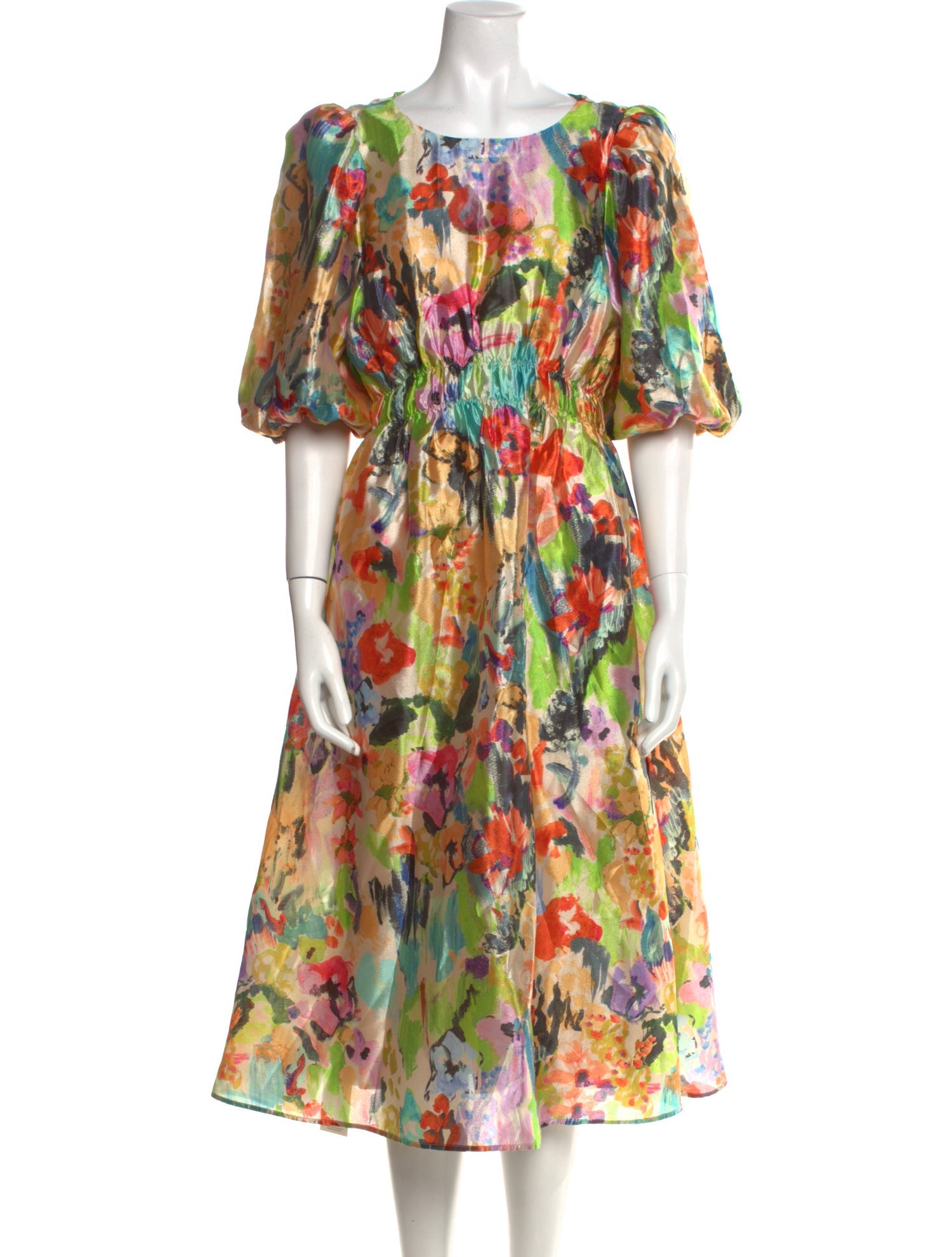 Stine Goya Floral Print Midi Length Dress
