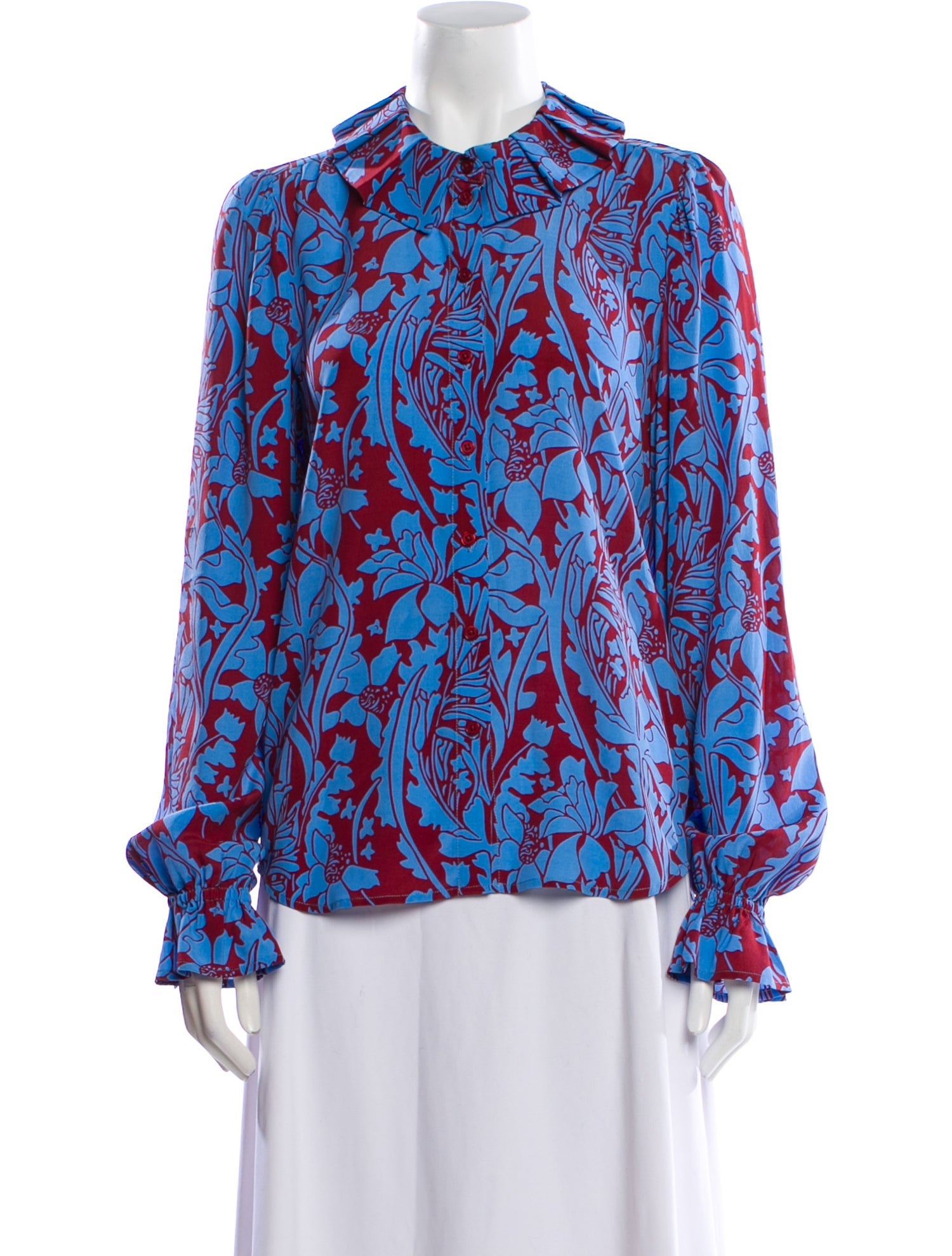 Stine Goya Silk Floral Print Blouse