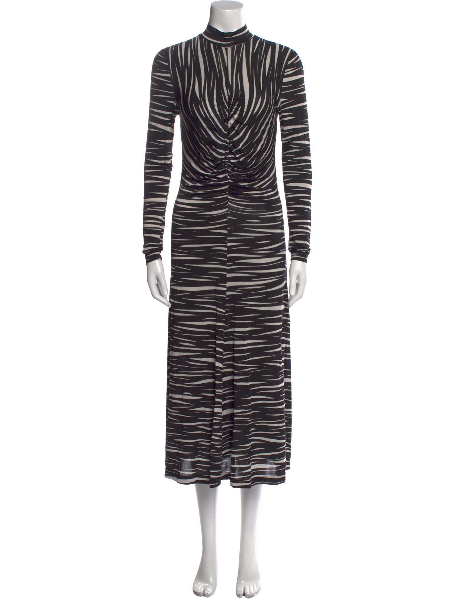Stine Goya Striped Midi Length Dress