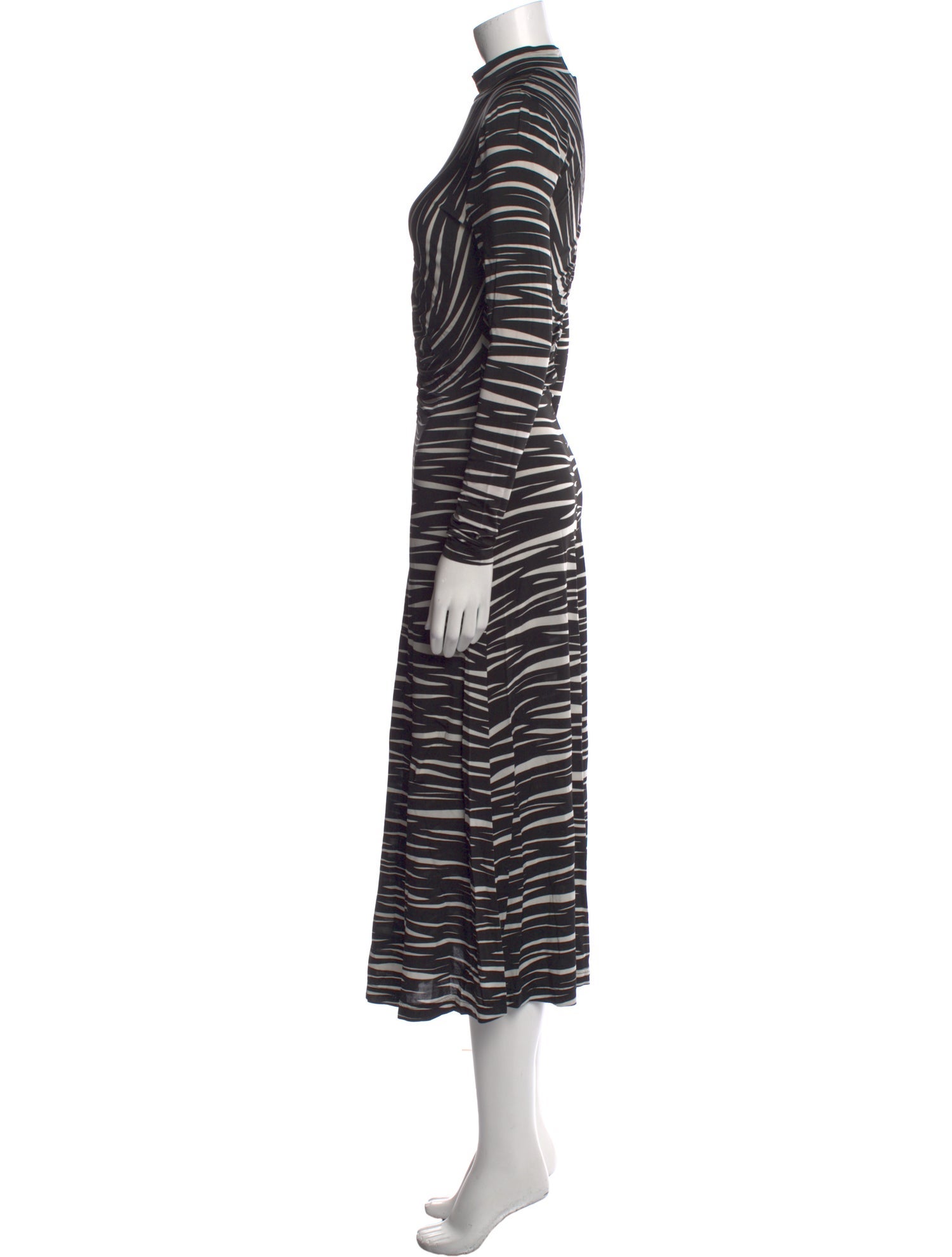 Stine Goya Striped Midi Length Dress