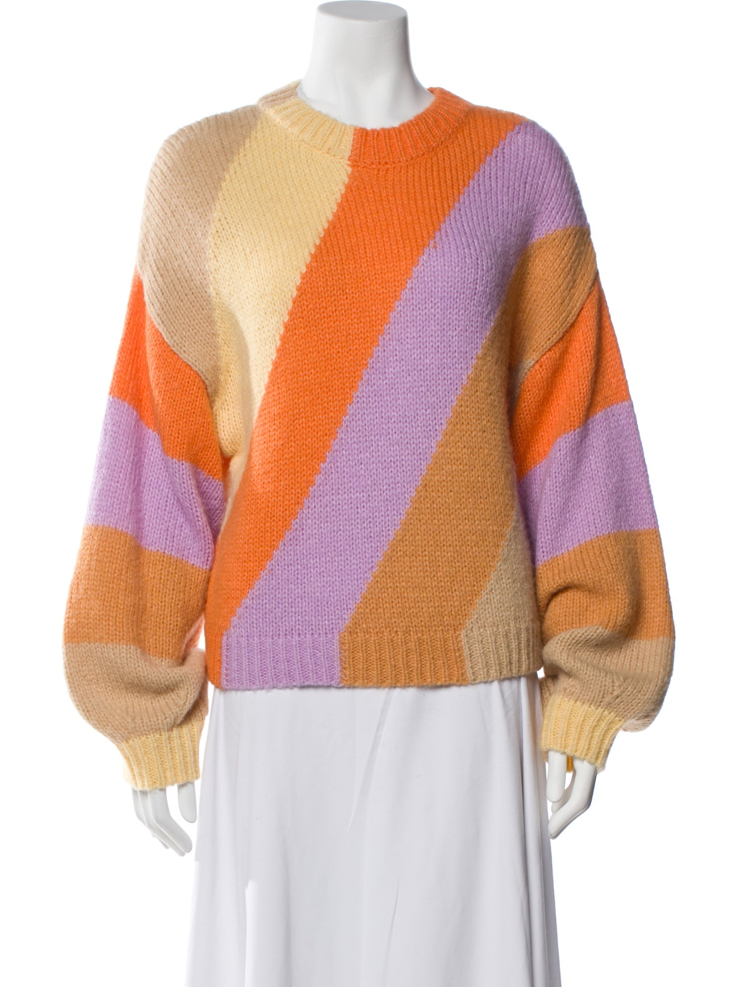 Stine Goya Printed Crew Neck Sweater