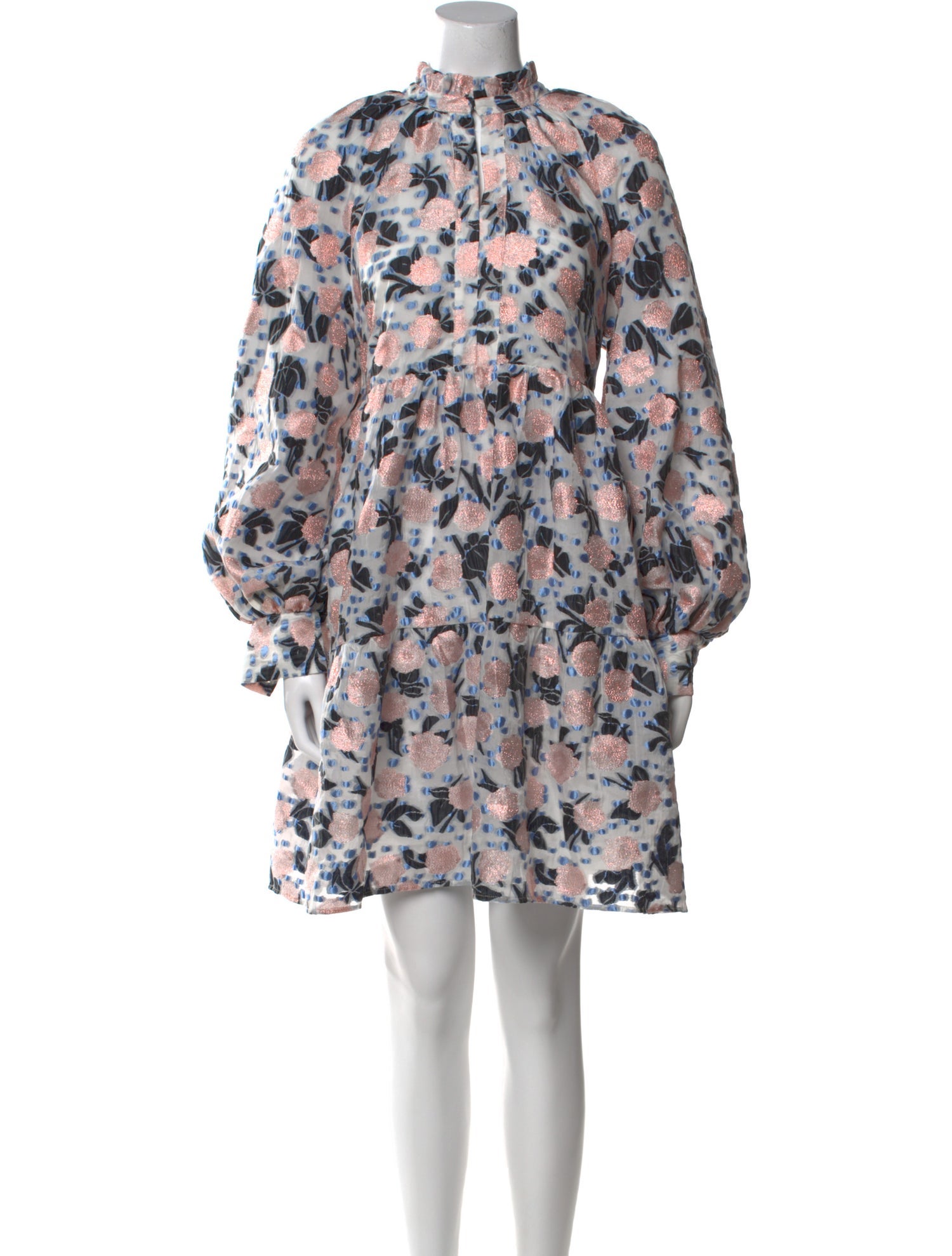 Stine Goya Floral Print Mini Dress