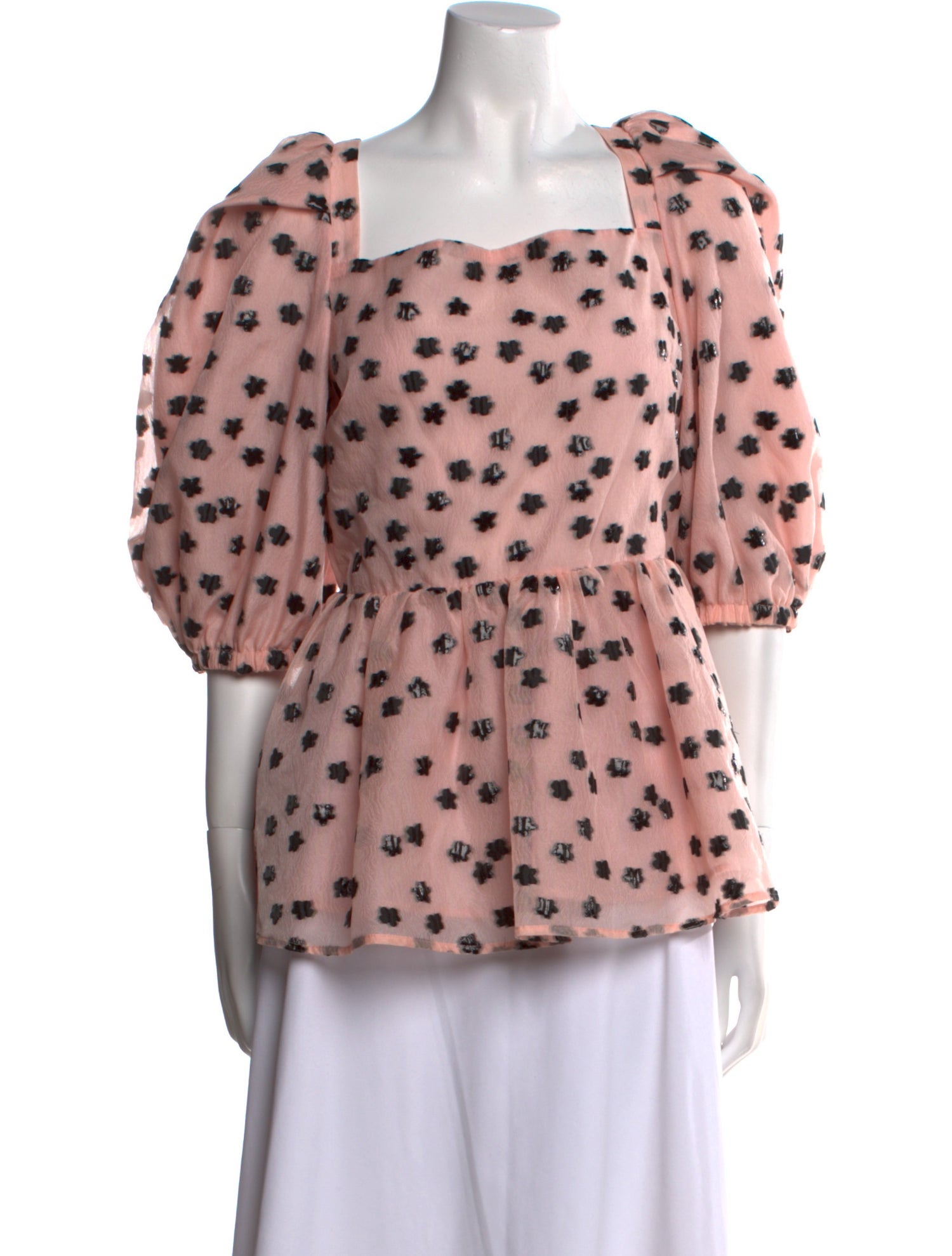 Stine Goya Printed Square Neckline Blouse