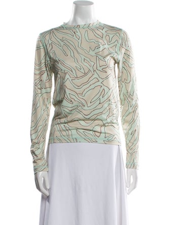 Stine Goya Printed Crew Neck Sweatshirt