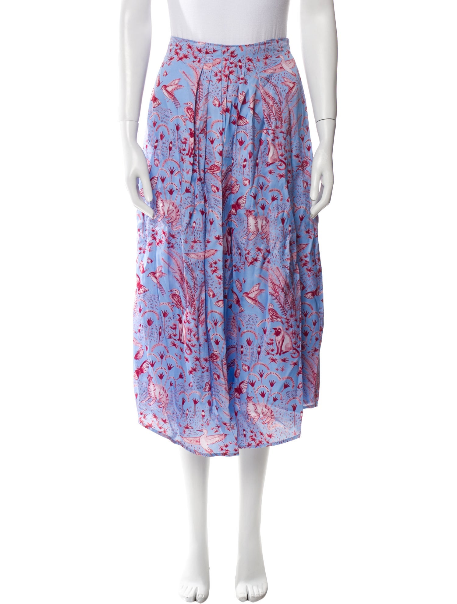 Stine Goya Floral Print Midi Length Skirt