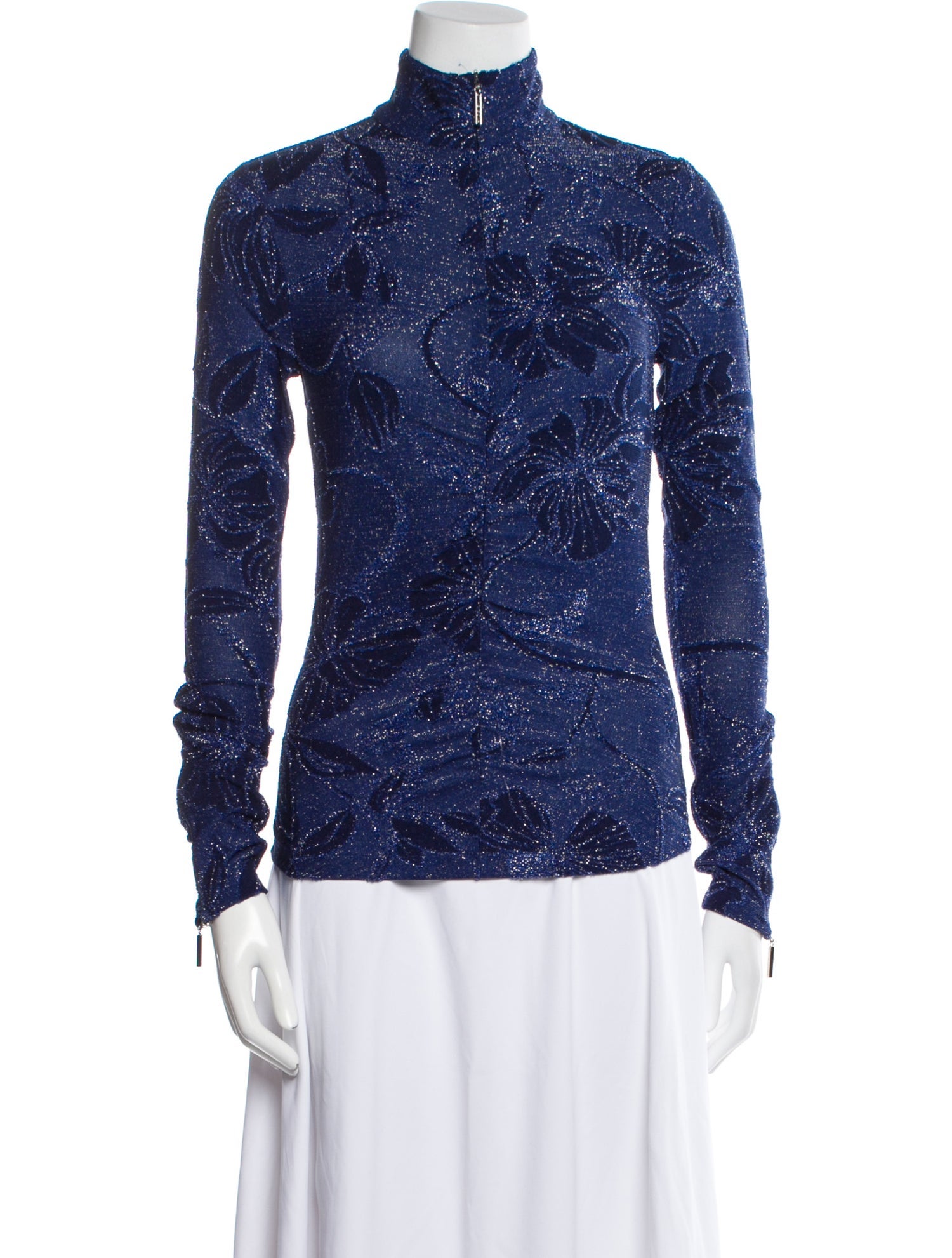 Stine Goya Floral Print Mock Neck Bodysuit w/ Tags