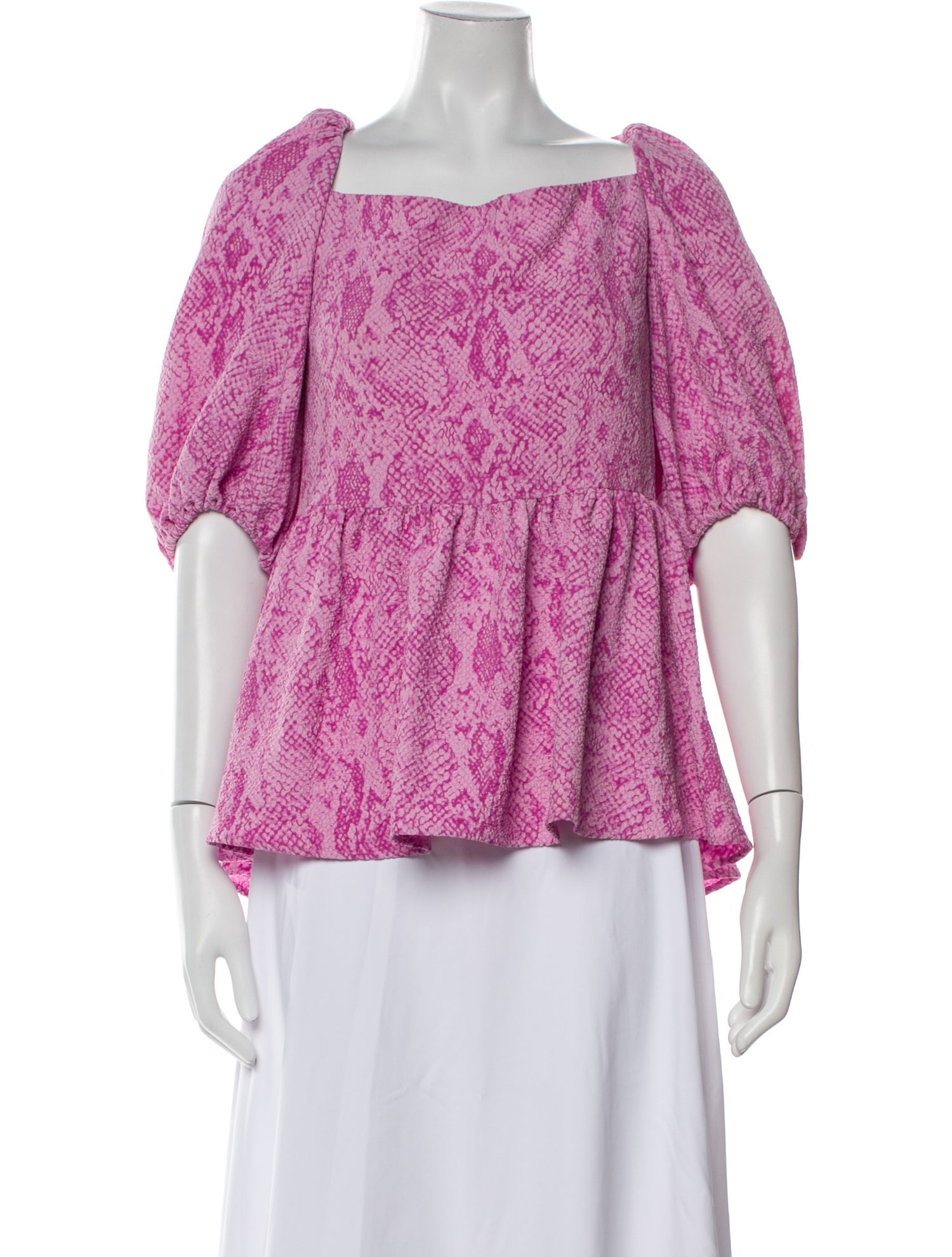 Stine Goya Printed Square Neckline Blouse