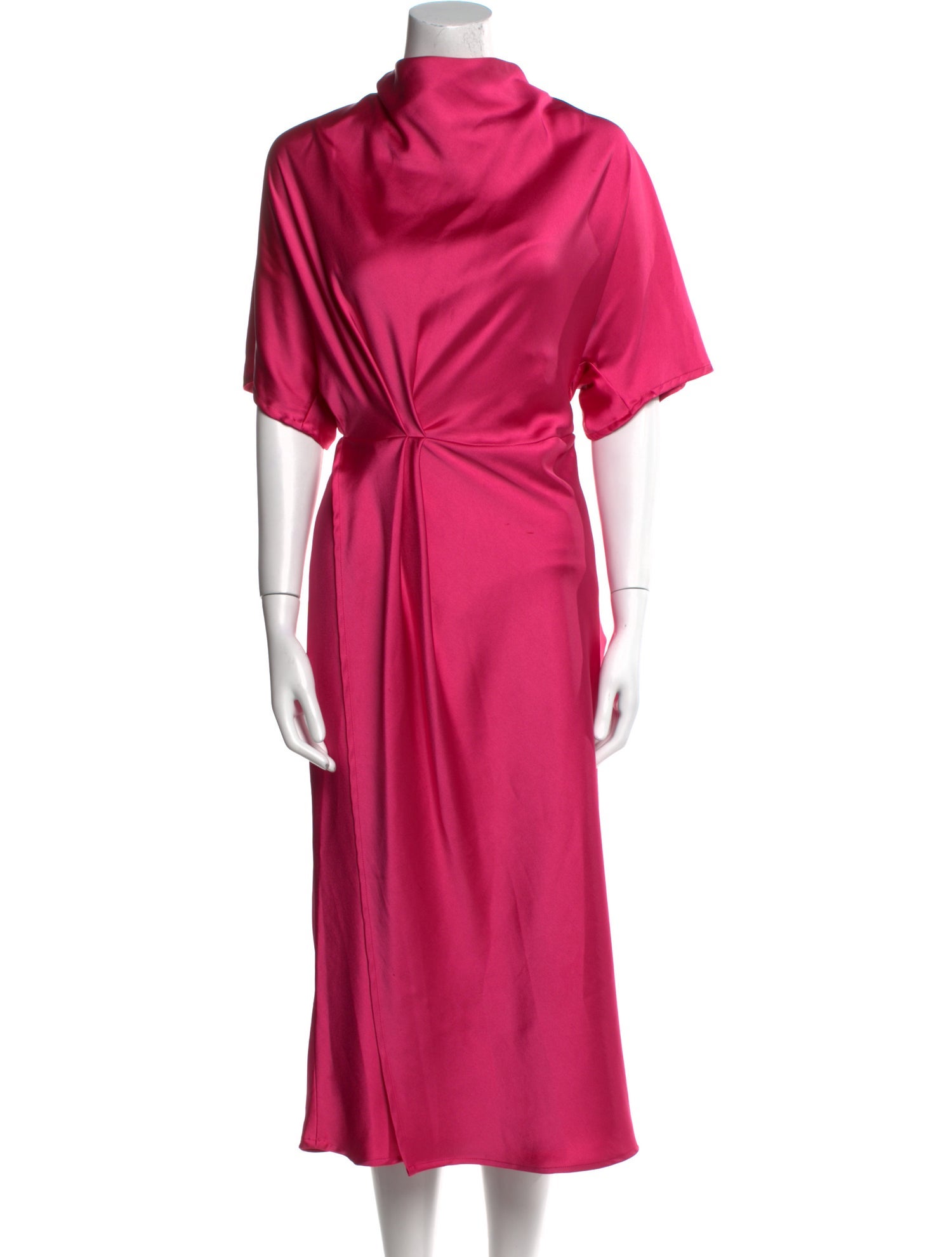 Stine Goya Mock Neck Midi Length Dress