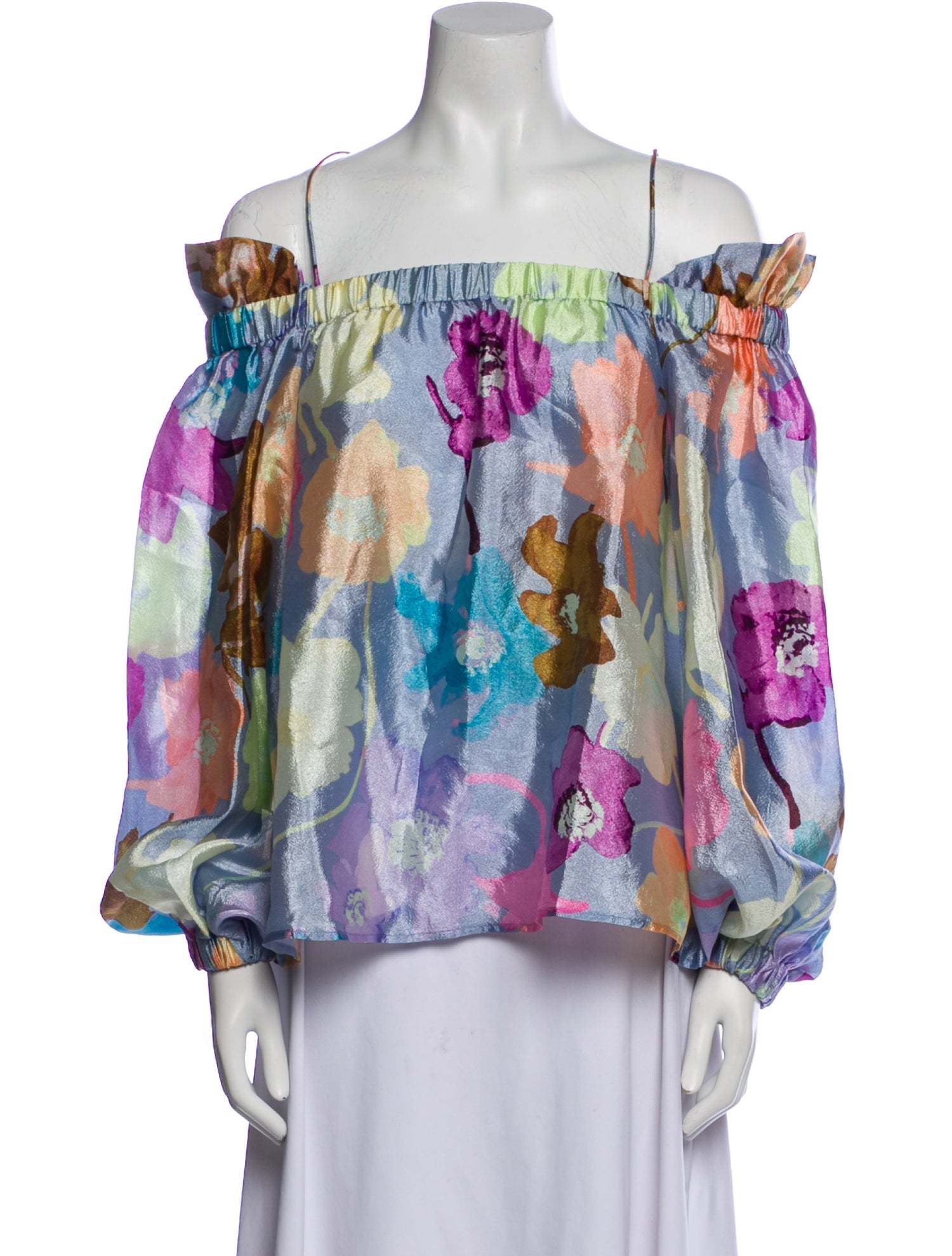 Stine Goya Floral Print Square Neckline Blouse w/ Tags