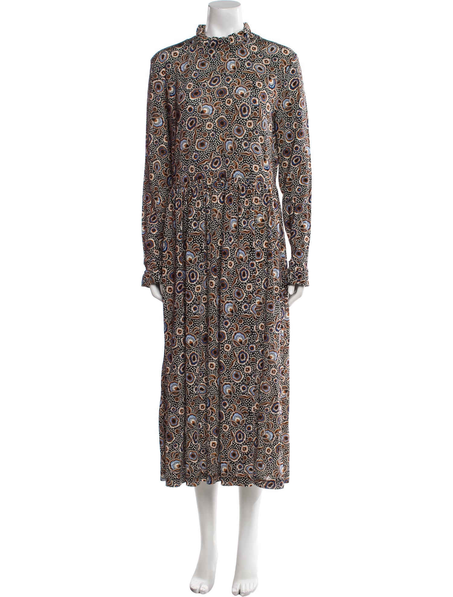 Stine Goya Floral Print Midi Length Dress